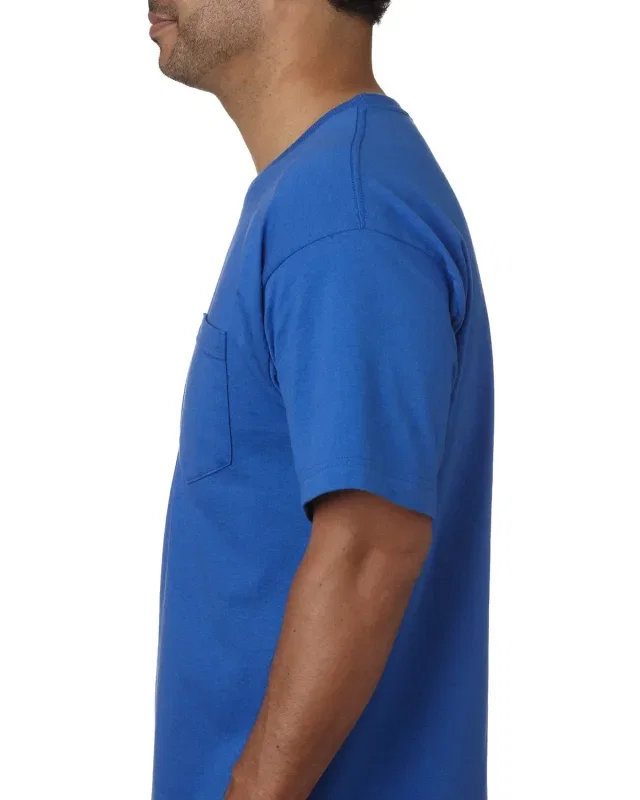 Bayside Unisex USA Made Midweight Pocket T-Shirt — view 18