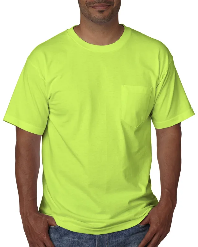 Bayside Unisex USA Made Midweight Pocket T-Shirt — view 5
