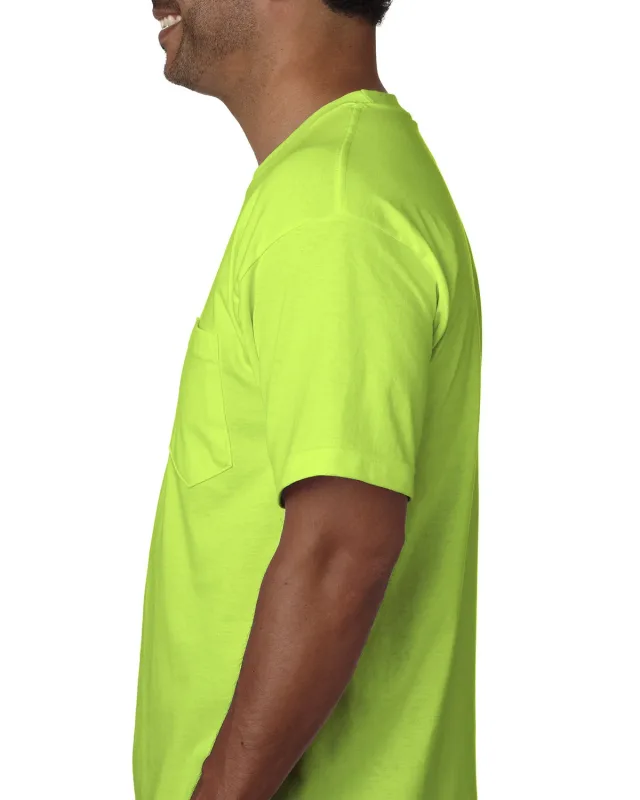 Bayside Unisex USA Made Midweight Pocket T-Shirt — view 6