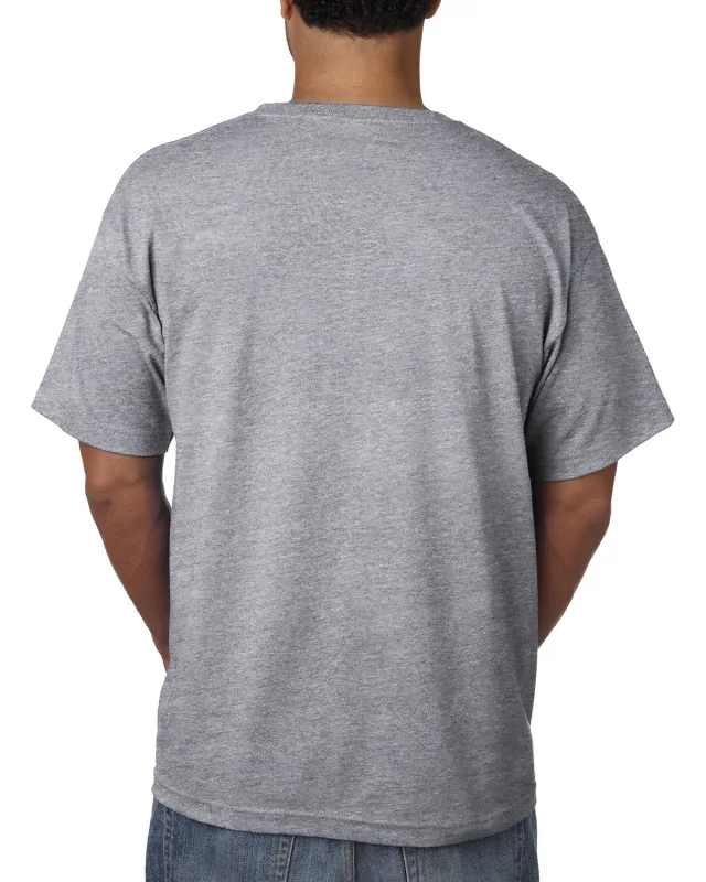 Bayside Unisex USA Made Midweight Pocket T-Shirt — view 7