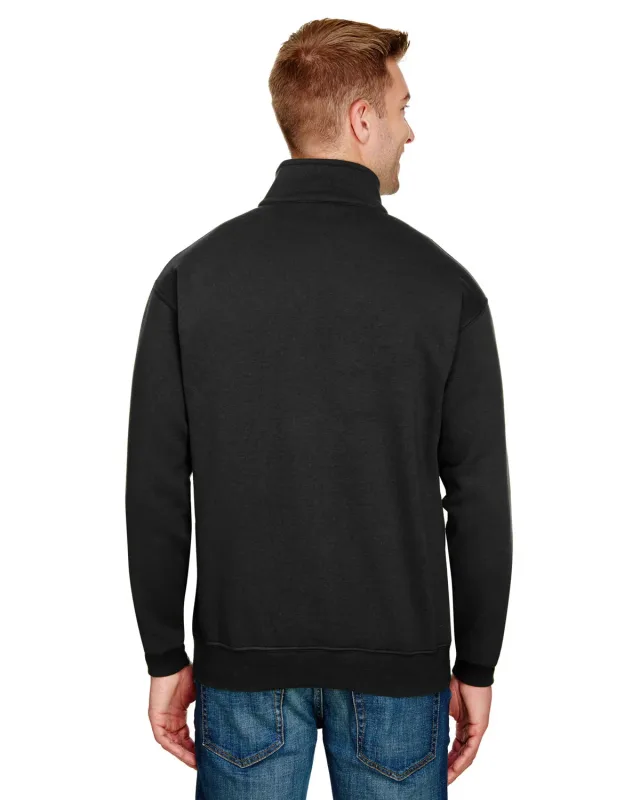 Bayside Unisex USA Made Quarter-Zip Pullover Sweatshirt — view 13