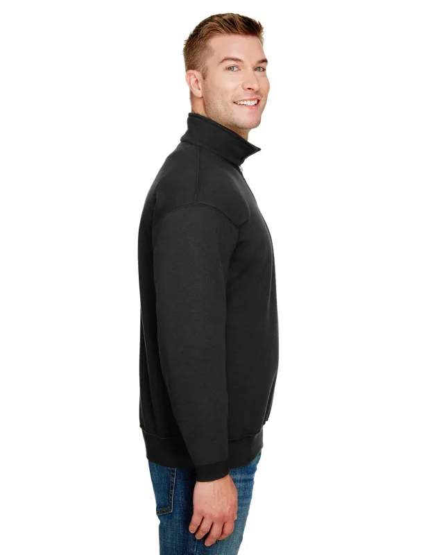 Bayside Unisex USA Made Quarter-Zip Pullover Sweatshirt — view 15