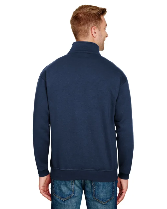 Bayside Unisex USA Made Quarter-Zip Pullover Sweatshirt — view 16