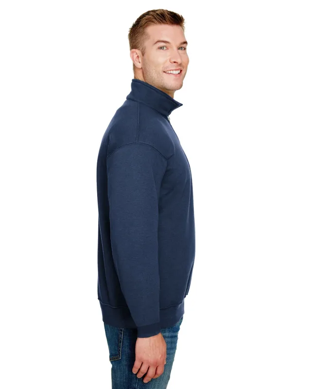 Bayside Unisex USA Made Quarter-Zip Pullover Sweatshirt — view 18