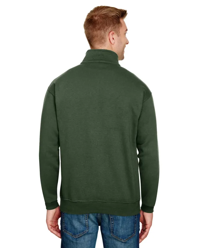 Bayside Unisex USA Made Quarter-Zip Pullover Sweatshirt — view 19
