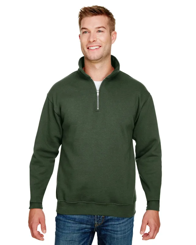 Bayside Unisex USA Made Quarter-Zip Pullover Sweatshirt — view 20