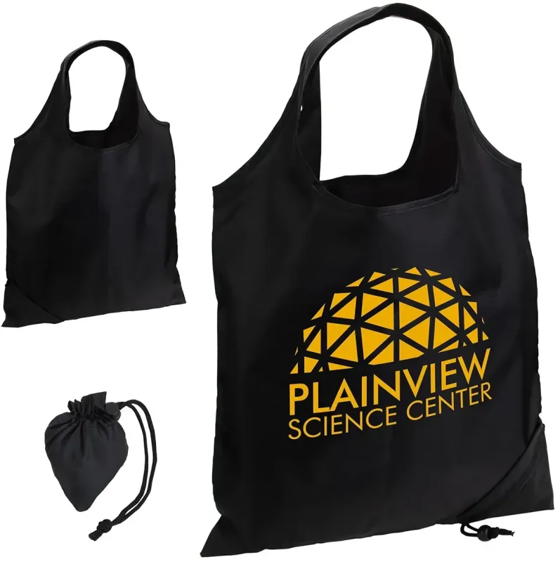 Bazaar RPET Folding Reusable Tote Bag — view 5