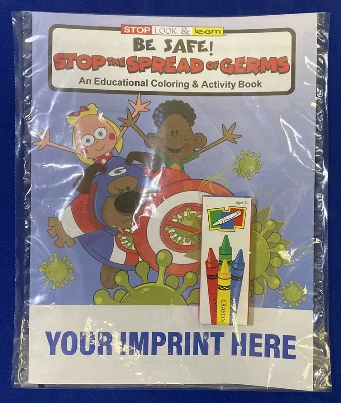 Be Safe: Stop the Spread of Germs Coloring & Activity Book — view 3