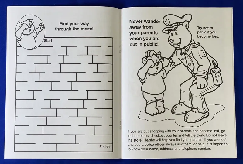 Be Smart, Say No To Strangers Coloring Book β view 1