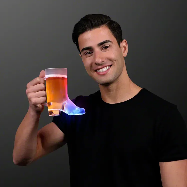 Beer Boot Mug Light Up Drinking Glass — view 2