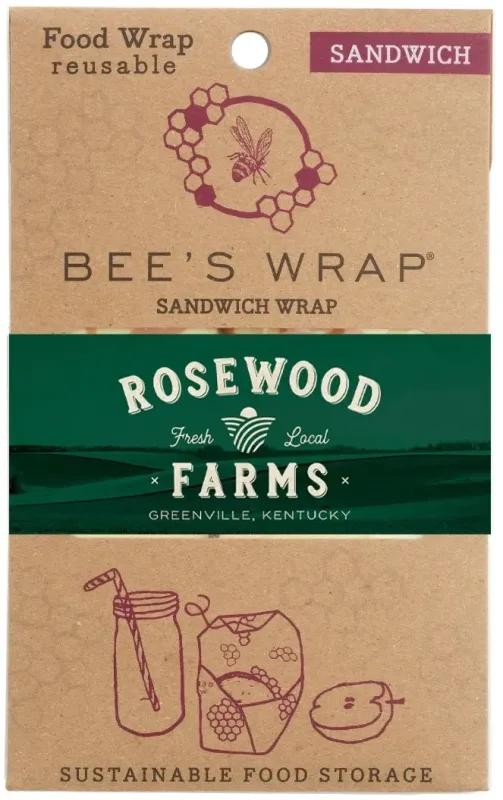 Bees Wrap® Large Sandwich with Tie (13" x 13") — view 3