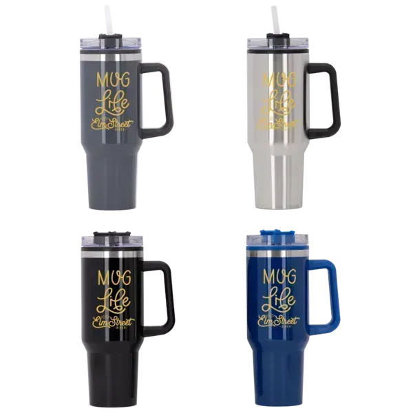 Behemoth 40 oz. Hugo Plastic Interior Stainless Steel Travel Mug