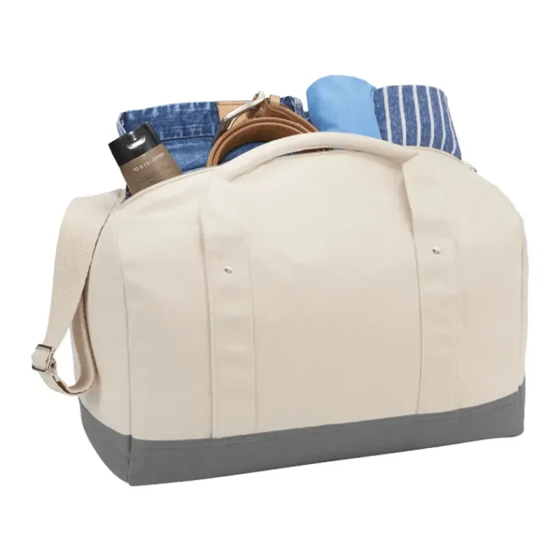 Belair 17" Cotton Canvas Duffle Bag — view 3