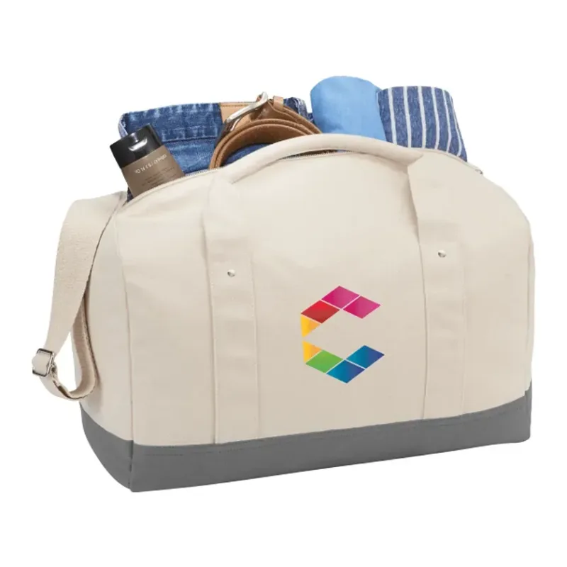 Belair 17" Cotton Canvas Duffle Bag — view 4