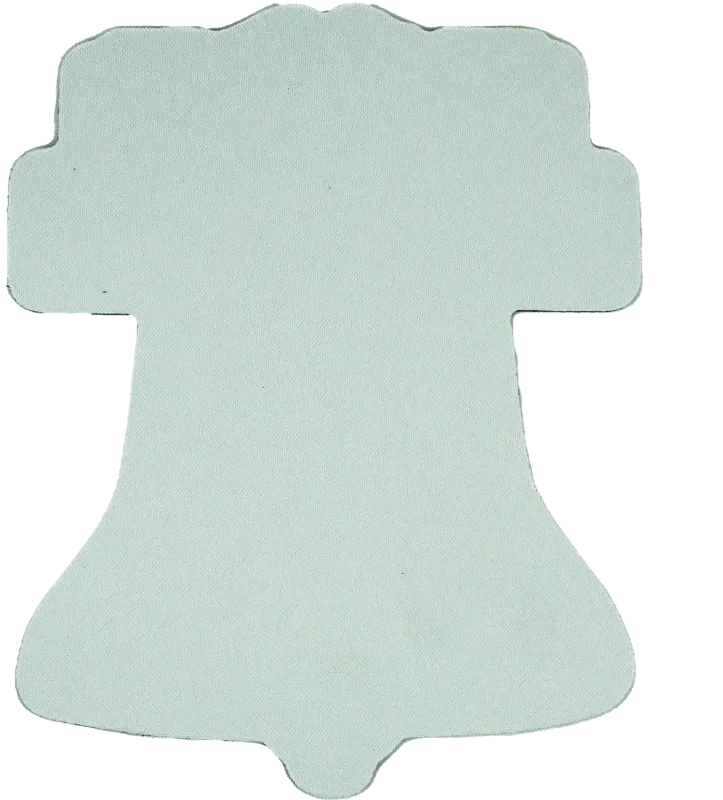 Custom Sublimated Bell Mouse Pad - 6.38"x8"x0.125" — view 3
