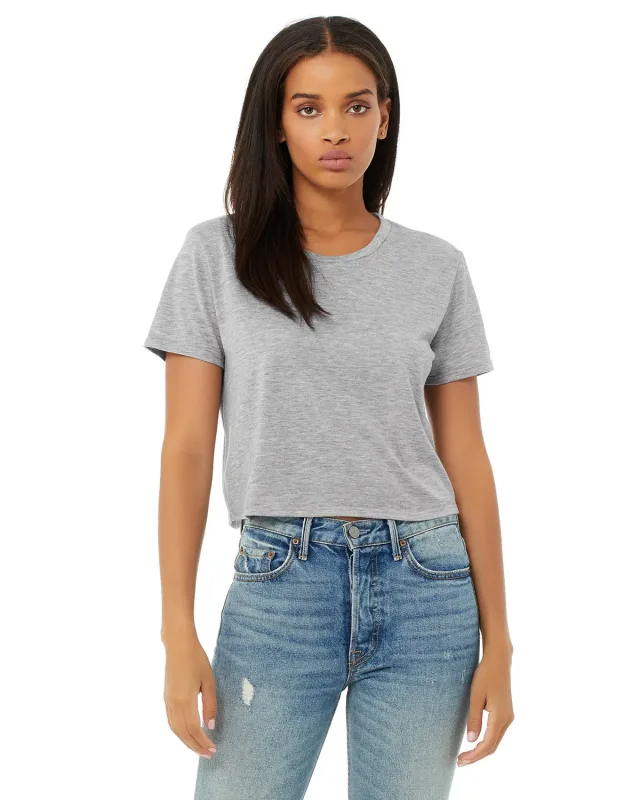 Bella + Canvas Ladies' Flowy Cropped T-Shirt — view 15