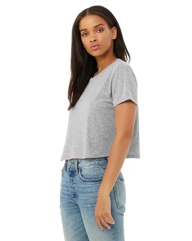 Bella + Canvas Ladies' Flowy Cropped T-Shirt — view 16