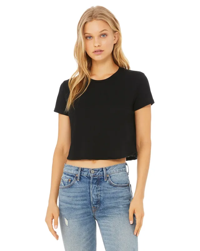 Bella + Canvas Ladies' Flowy Cropped T-Shirt — view 18