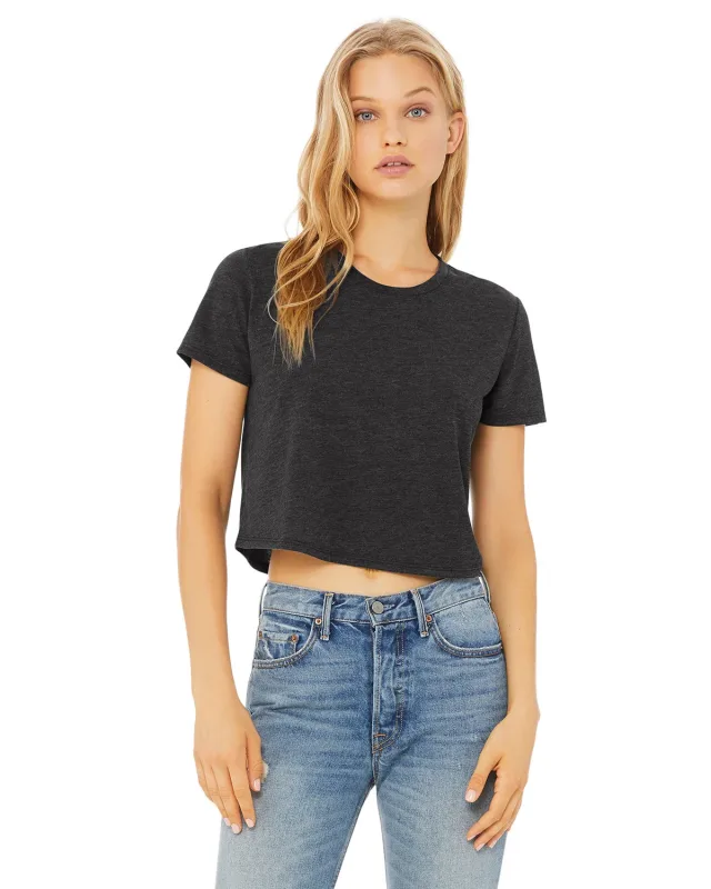 Bella + Canvas Ladies' Flowy Cropped T-Shirt — view 24