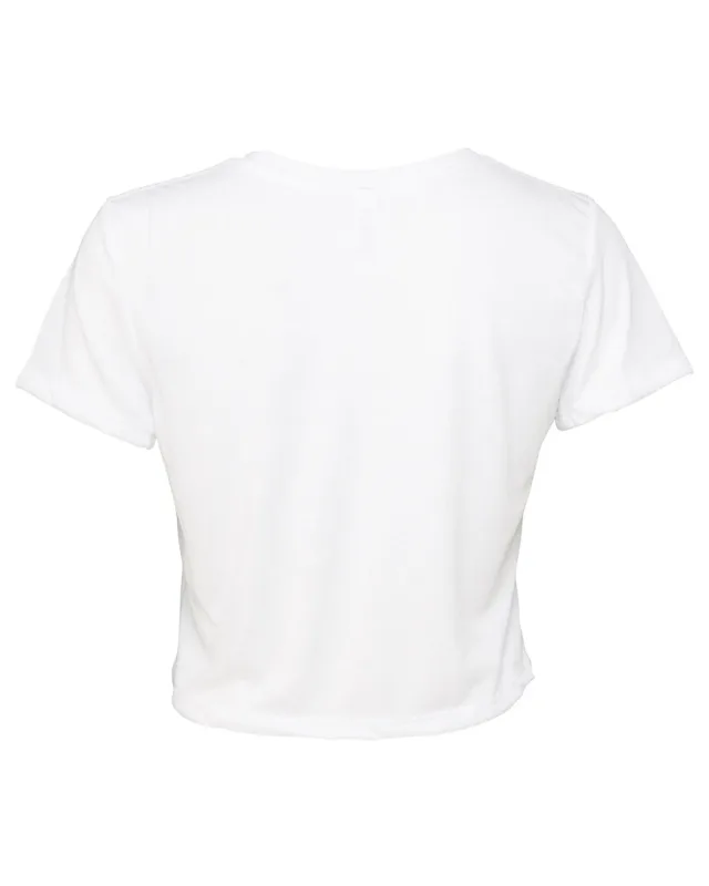 Bella + Canvas Ladies' Flowy Cropped T-Shirt — view 3
