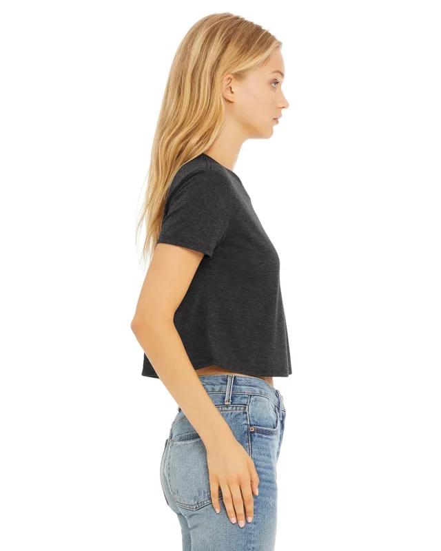 Bella + Canvas Ladies' Flowy Cropped T-Shirt — view 29