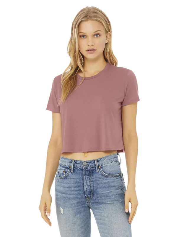 Bella + Canvas Ladies' Flowy Cropped T-Shirt — view 31