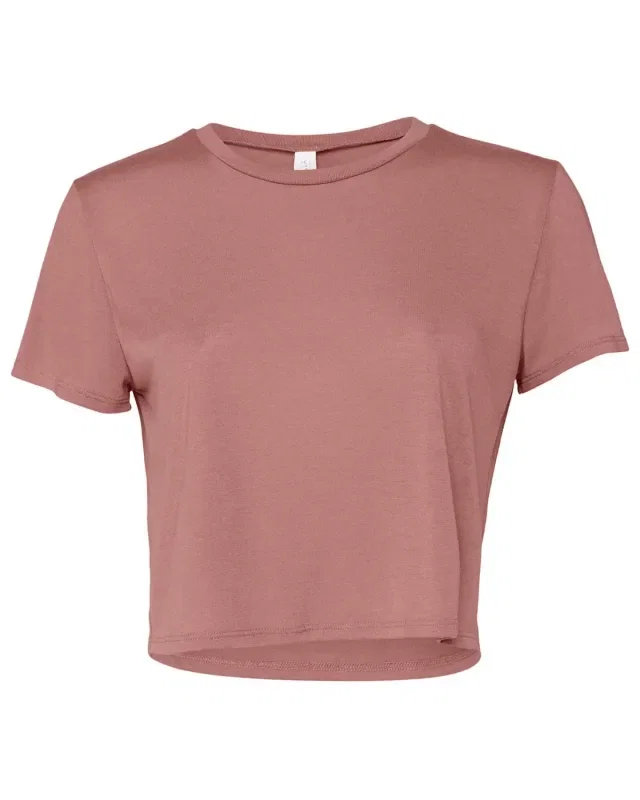 Bella + Canvas Ladies' Flowy Cropped T-Shirt — view 34