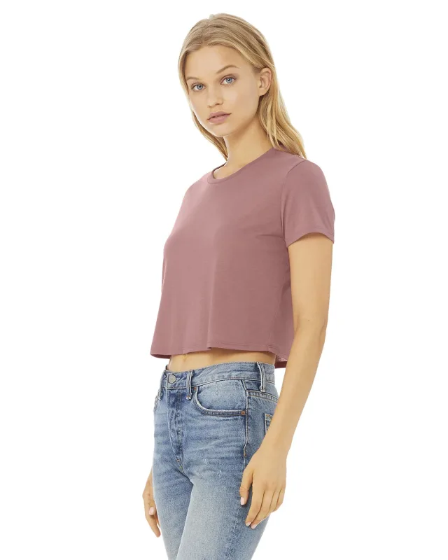 Bella + Canvas Ladies' Flowy Cropped T-Shirt — view 35