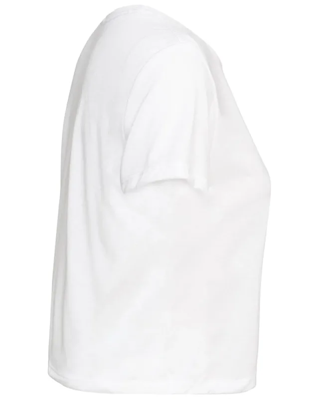 Bella + Canvas Ladies' Flowy Cropped T-Shirt — view 4