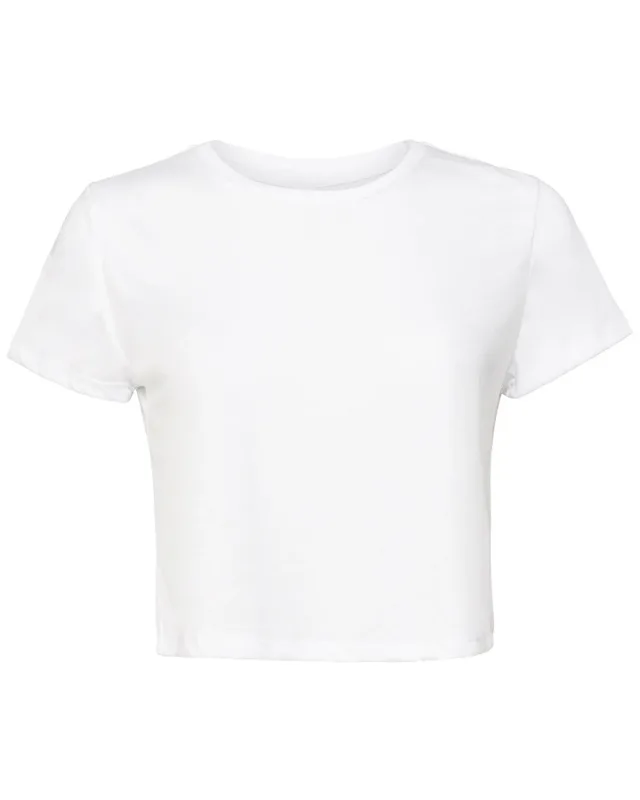 Bella + Canvas Ladies' Flowy Cropped T-Shirt — view 5
