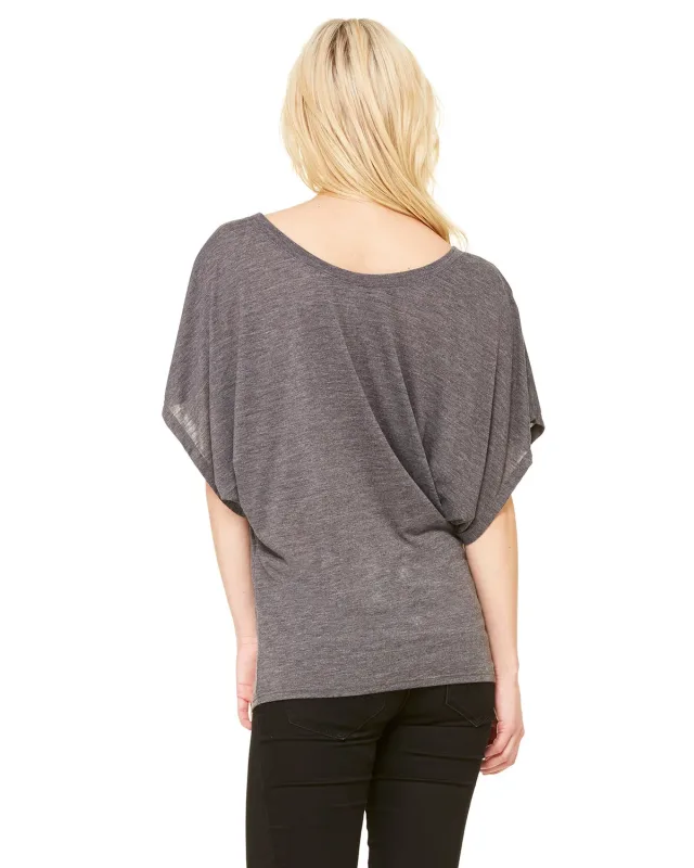 Bella + Canvas Ladies' Flowy Draped Sleeve Dolman T-Shirt — view 16