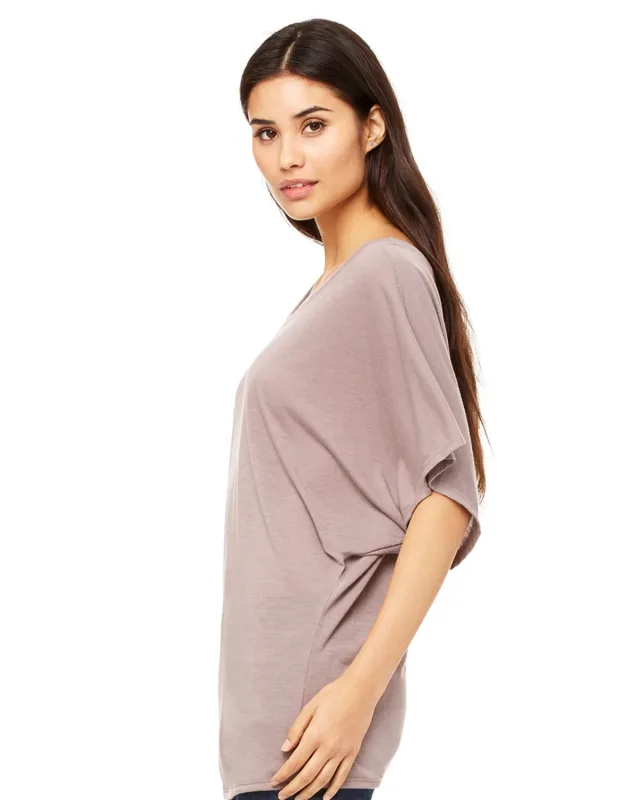 Bella + Canvas Ladies' Flowy Draped Sleeve Dolman T-Shirt — view 27
