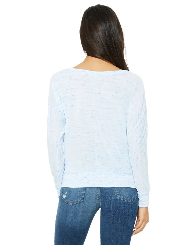 Bella + Canvas Ladies' Flowy Long-Sleeve Off Shoulder T-Shirt — view 31