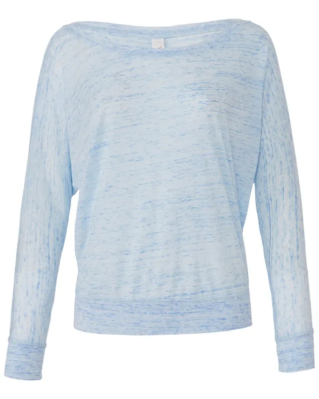 Bella + Canvas Ladies' Flowy Long-Sleeve Off Shoulder T-Shirt — view 33
