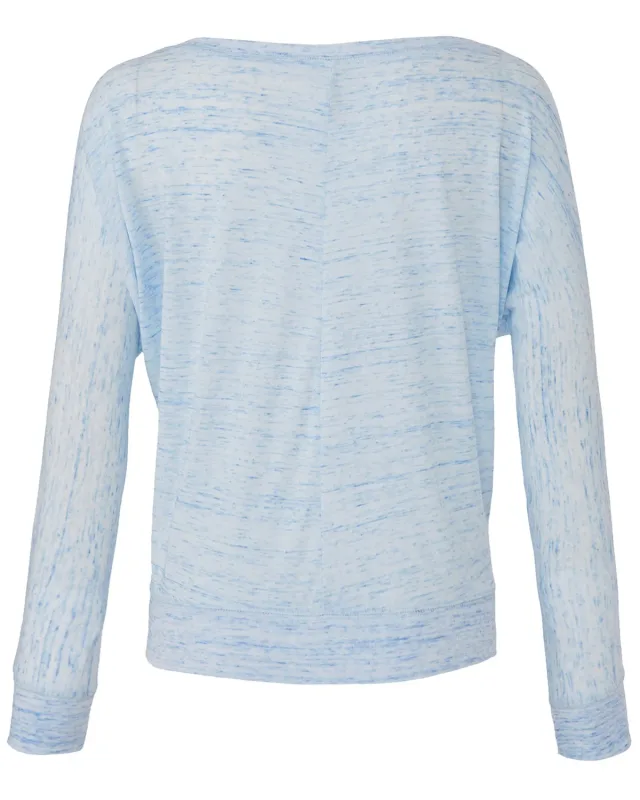 Bella + Canvas Ladies' Flowy Long-Sleeve Off Shoulder T-Shirt — view 35