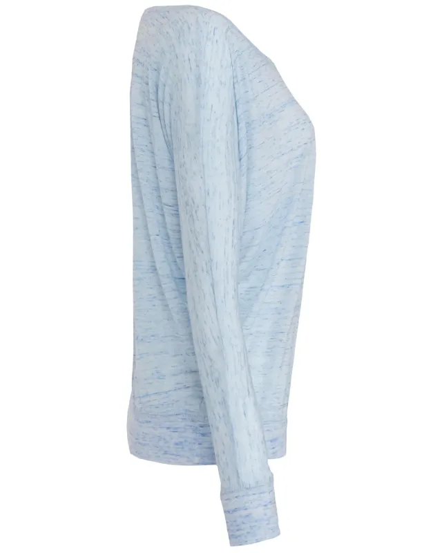 Bella + Canvas Ladies' Flowy Long-Sleeve Off Shoulder T-Shirt — view 36