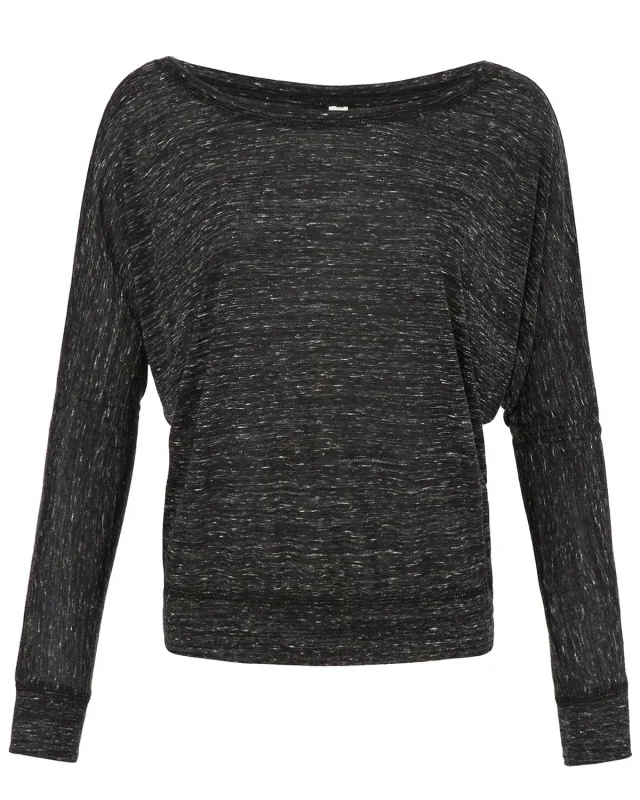 Bella + Canvas Ladies' Flowy Long-Sleeve Off Shoulder T-Shirt — view 41