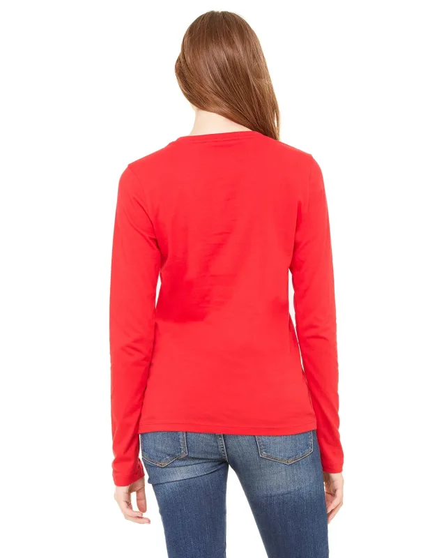 Bella + Canvas Ladies' Jersey Long-Sleeve T-Shirt — view 10