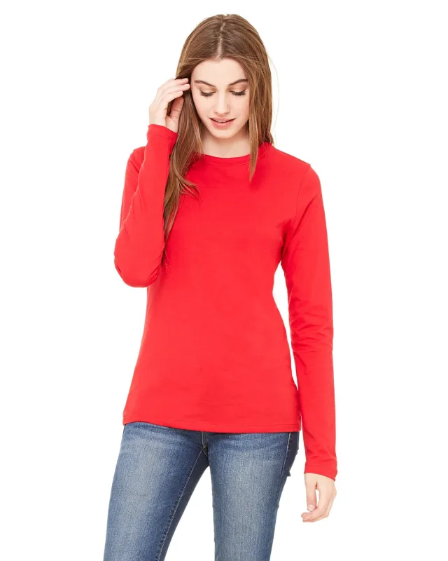 Bella + Canvas Ladies' Jersey Long-Sleeve T-Shirt — view 11