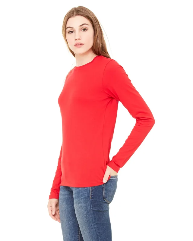 Bella + Canvas Ladies' Jersey Long-Sleeve T-Shirt — view 12