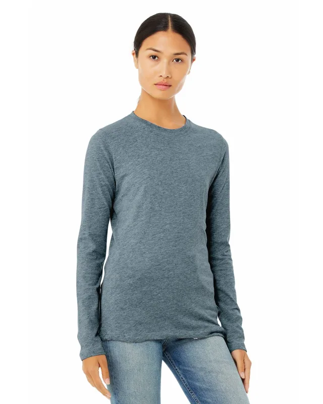 Bella + Canvas Ladies' Jersey Long-Sleeve T-Shirt — view 14