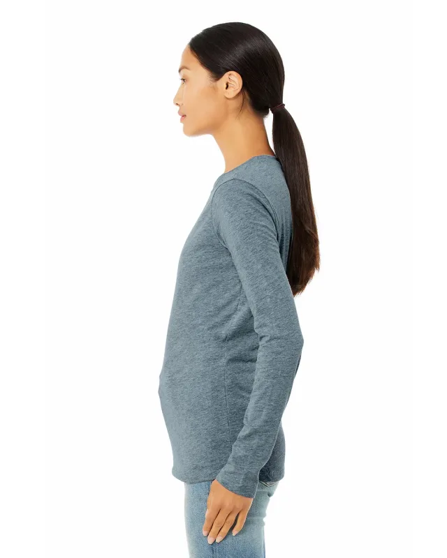 Bella + Canvas Ladies' Jersey Long-Sleeve T-Shirt — view 16