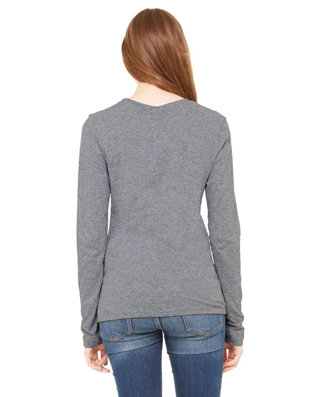 Bella + Canvas Ladies' Jersey Long-Sleeve T-Shirt — view 17