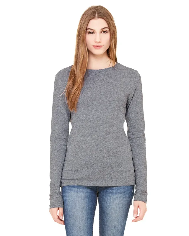 Bella + Canvas Ladies' Jersey Long-Sleeve T-Shirt — view 18