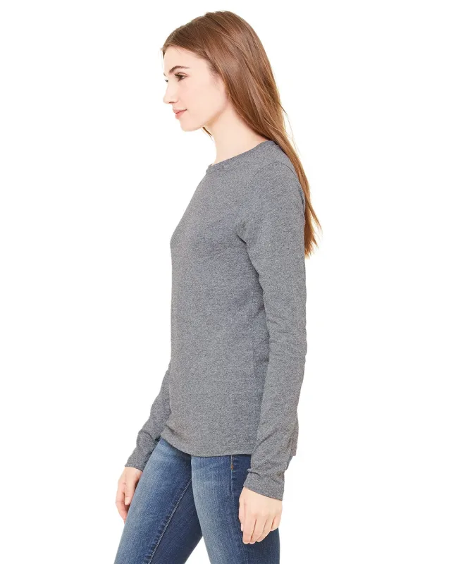 Bella + Canvas Ladies' Jersey Long-Sleeve T-Shirt — view 19
