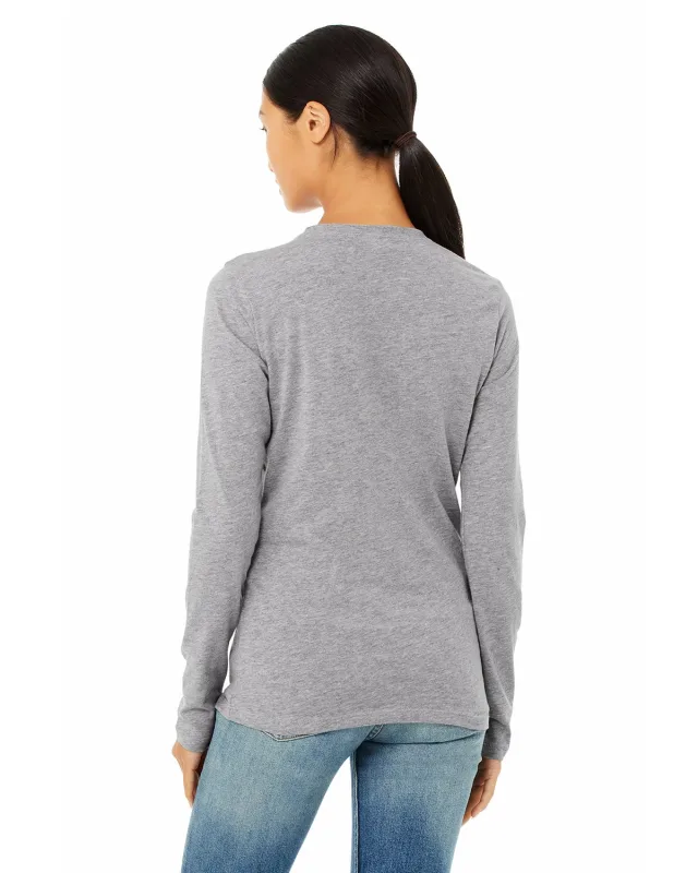 Bella + Canvas Ladies' Jersey Long-Sleeve T-Shirt — view 20