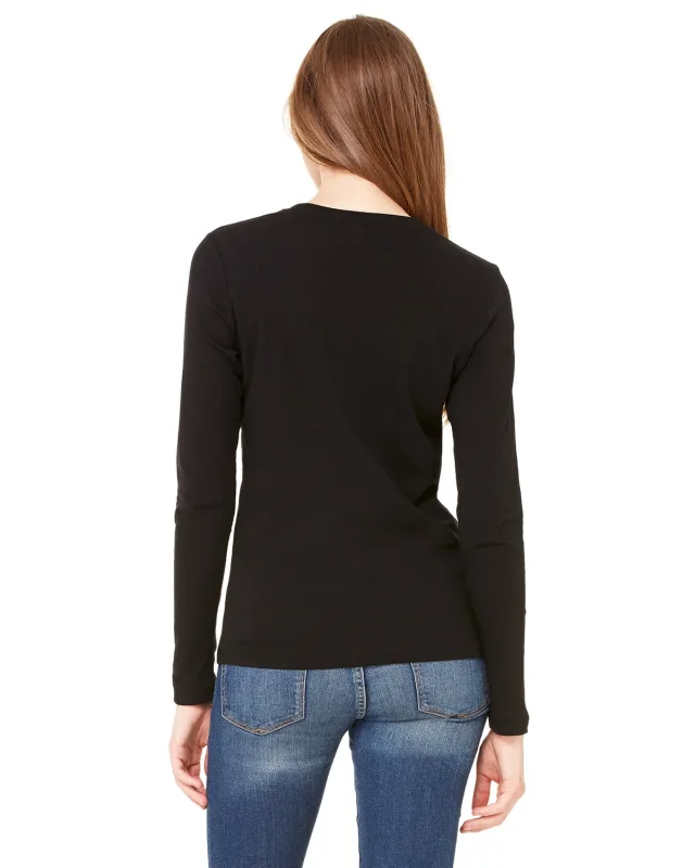 Bella + Canvas Ladies' Jersey Long-Sleeve T-Shirt — view 24