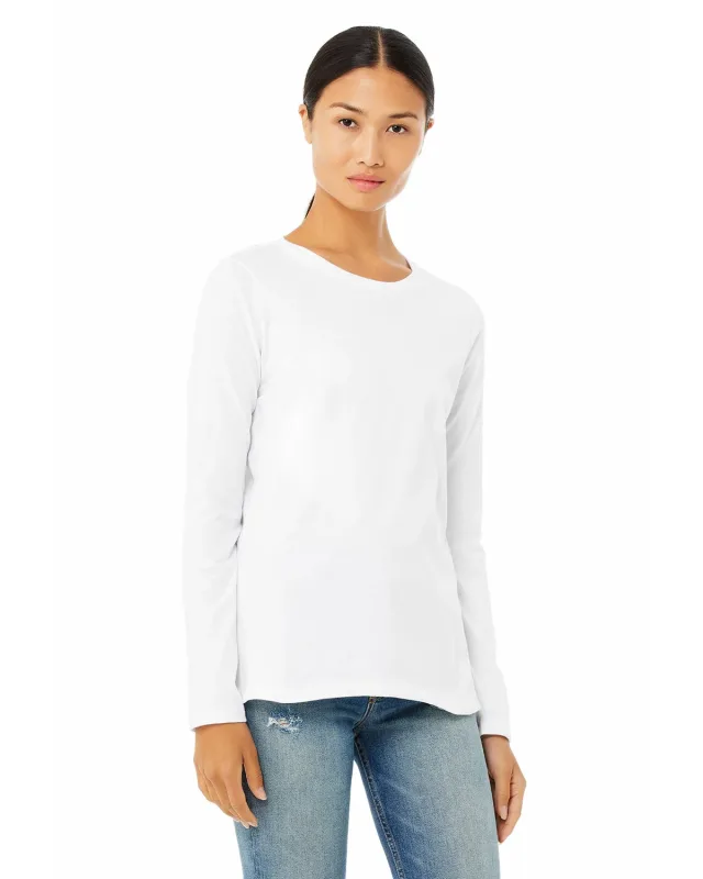 Bella + Canvas Ladies' Jersey Long-Sleeve T-Shirt — view 4