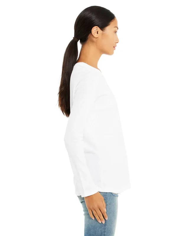 Bella + Canvas Ladies' Jersey Long-Sleeve T-Shirt — view 9