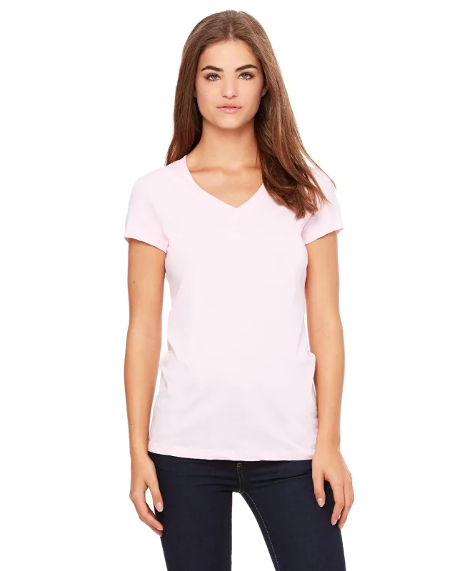Bella + Canvas Ladies' Jersey Short-Sleeve V-Neck T-Shirt — view 12